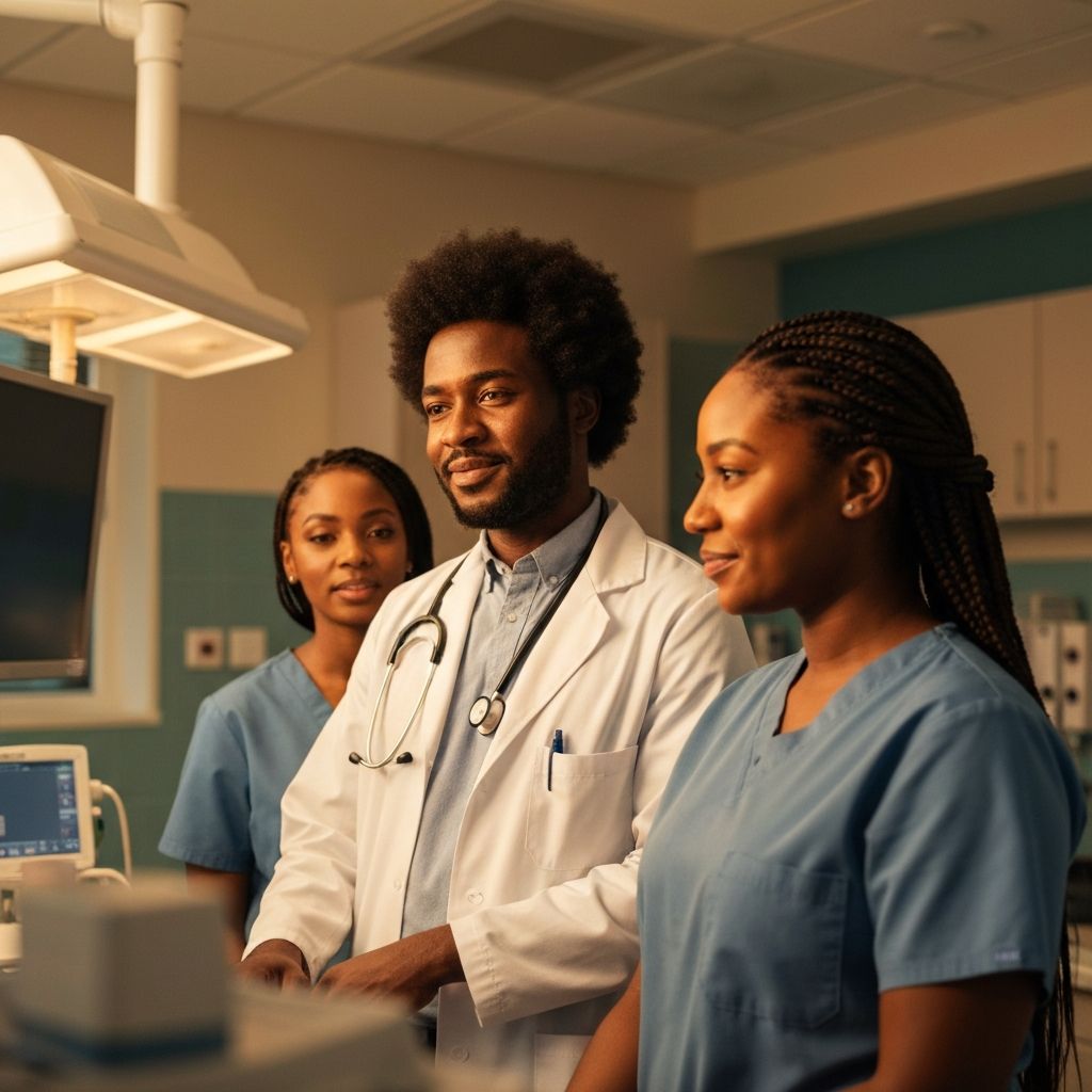 African medical research team collaborating